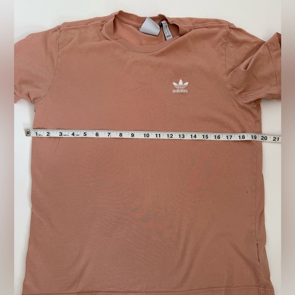 Adidas Men's Pink T-Shirt TREFOIL ESSENTIALS TEE size small - Picture 3 of 5